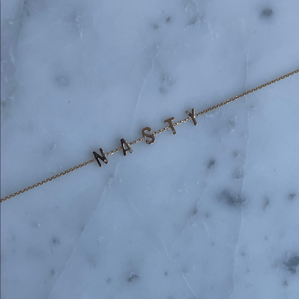 Stephanie Gottlieb 14K Yellow Gold Mini Mantra Choker
